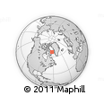 Outline Map of the Area around 68° 8' 7" N, 62° 49' 30" W, rectangular outline
