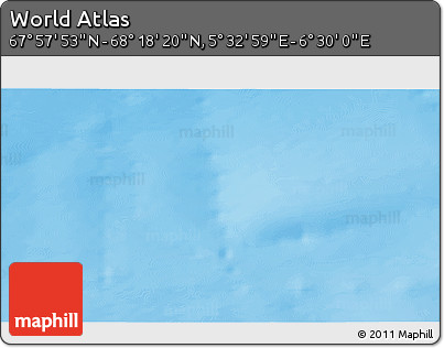 Physical 3D Map of the Area around 68° 8' 7" N, 6° 1' 30" E