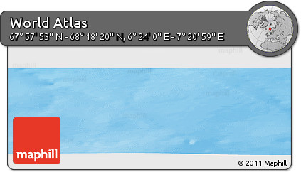 Physical Panoramic Map of the Area around 68° 8' 7" N, 6° 52' 30" E