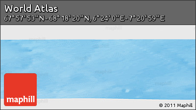 Physical Panoramic Map of the Area around 68° 8' 7" N, 6° 52' 30" E