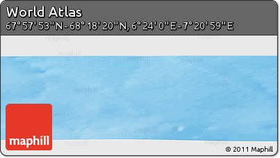 Physical Panoramic Map of the Area around 68° 8' 7" N, 6° 52' 30" E