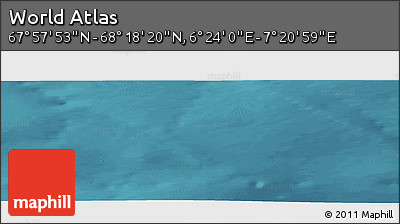 Satellite Panoramic Map of the Area around 68° 8' 7" N, 6° 52' 30" E