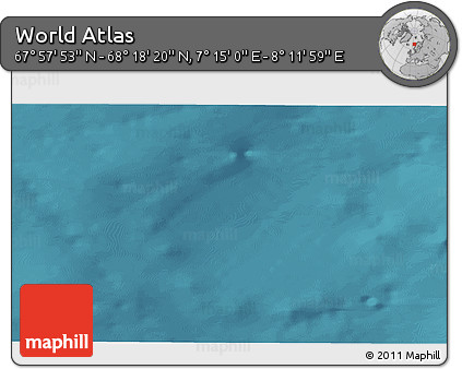 Satellite 3D Map of the Area around 68° 8' 7" N, 7° 43' 29" E
