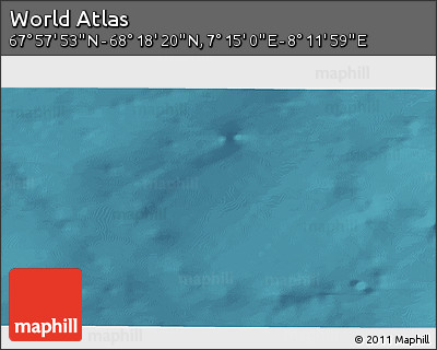Satellite 3D Map of the Area around 68° 8' 7" N, 7° 43' 29" E