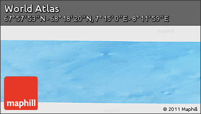 Physical Panoramic Map of the Area around 68° 8' 7" N, 7° 43' 29" E