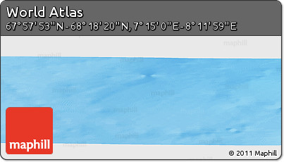 Physical Panoramic Map of the Area around 68° 8' 7" N, 7° 43' 29" E