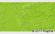 Physical 3D Map of the area around 68° 8' 7" N, 82° 31' 30" E