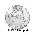 Outline Map of the Area around 68° 8' 7" N, 85° 55' 30" E, rectangular outline