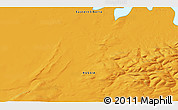 Political 3D Map of the area around 68° 8' 7" N, 89° 19' 29" E