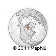Outline Map of the Area around 68° 8' 7" N, 90° 1' 30" W, rectangular outline