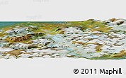 Satellite Panoramic Map of the area around 68° 8' 7" N, 91° 1' 30" E