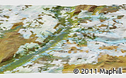 Satellite 3D Map of the area around 68° 8' 7" N, 92° 43' 29" E