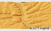 Political 3D Map of the area around 68° 8' 7" N, 94° 25' 30" E