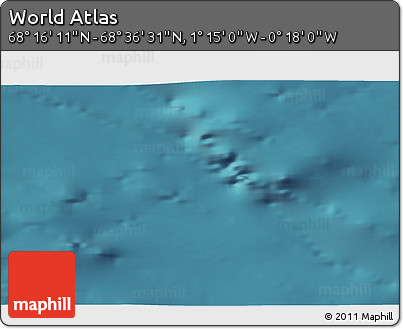 Satellite 3D Map of the Area around 68° 26' 21" N, 0° 46' 30" W