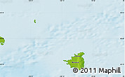 Physical Map of the area around 68° 26' 21" N, 100° 13' 29" W