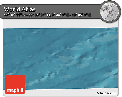 Satellite 3D Map of the Area around 68° 26' 21" N, 10° 16' 30" E