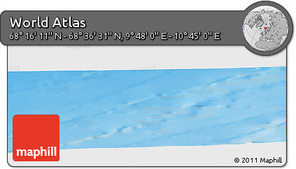 Physical Panoramic Map of the Area around 68° 26' 21" N, 10° 16' 30" E