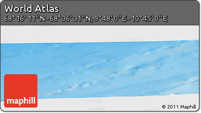Physical Panoramic Map of the Area around 68° 26' 21" N, 10° 16' 30" E
