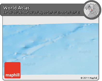 Physical 3D Map of the Area around 68° 26' 21" N, 11° 7' 30" E