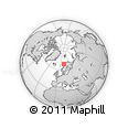 Outline Map of the Area around 68° 26' 21" N, 11° 58' 29" E, rectangular outline