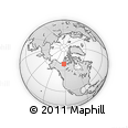 Outline Map of the Area around 68° 26' 21" N, 122° 19' 29" W, rectangular outline