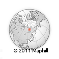 Outline Map of the Area around 68° 26' 21" N, 127° 34' 30" E, rectangular outline