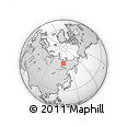 Outline Map of the Area around 68° 26' 21" N, 129° 16' 30" E, rectangular outline