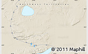 Shaded Relief Map of Inuvik