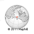 Outline Map of the Area around 68° 26' 21" N, 158° 52' 30" W, rectangular outline