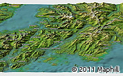 Satellite 3D Map of the area around 68° 26' 21" N, 15° 22' 30" E
