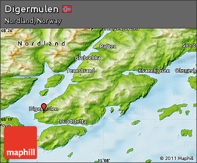 Physical Map of Digermulen