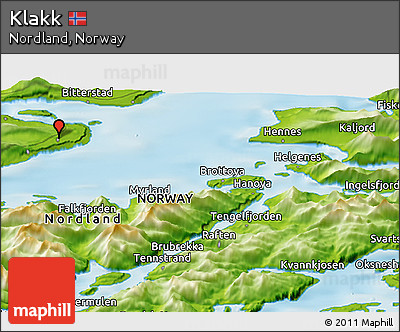 Physical Panoramic Map of Klakk