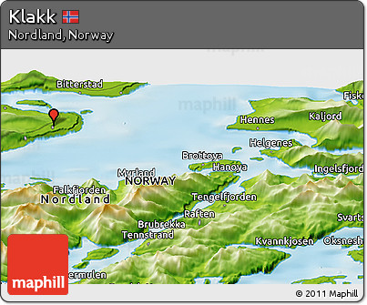 Physical Panoramic Map of Klakk
