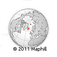 Outline Map of the Area around 68° 26' 21" N, 16° 4' 29" W, rectangular outline