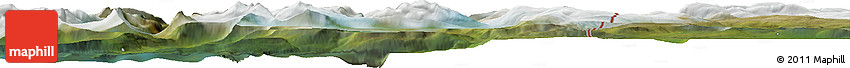Satellite Horizon Map of the Area around 68° 26' 21" N, 17° 55' 29" E