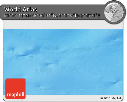Physical 3D Map of the Area around 68° 26' 21" N, 1° 46' 29" E