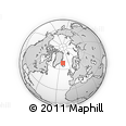 Outline Map of the Area around 68° 26' 21" N, 20° 19' 30" W, rectangular outline