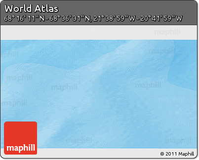 Political 3D Map of the Area around 68° 26' 21" N, 21° 10' 29" W