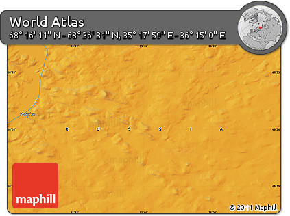Political Map of the Area around 68° 26' 21" N, 35° 46' 29" E