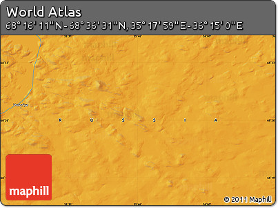 Political Map of the Area around 68° 26' 21" N, 35° 46' 29" E