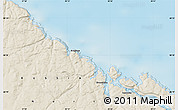 Shaded Relief Map of the area around 68° 26' 21" N, 38° 19' 30" E