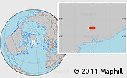 Gray Location Map of the area around 68° 26' 21" N, 38° 10' 29" W