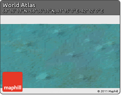 Satellite 3D Map of the Area around 68° 26' 21" N, 41° 43' 30" E