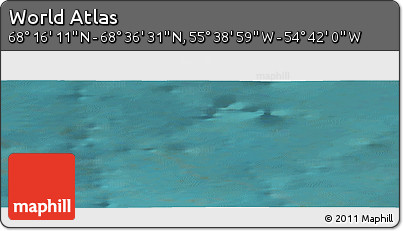 Satellite Panoramic Map of the Area around 68° 26' 21" N, 55° 10' 29" W