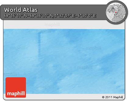 Physical 3D Map of the Area around 68° 26' 21" N, 6° 1' 30" E