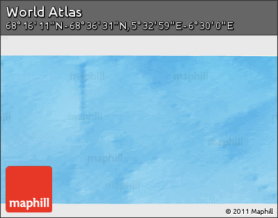 Physical 3D Map of the Area around 68° 26' 21" N, 6° 1' 30" E