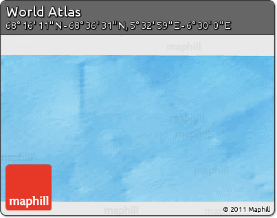 Physical 3D Map of the Area around 68° 26' 21" N, 6° 1' 30" E
