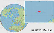 Savanna Style Location Map of the area around 68° 26' 21" N, 6° 1' 30" E