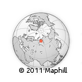 Outline Map of the Area around 68° 26' 21" N, 75° 43' 29" E, rectangular outline