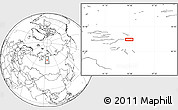 Blank Location Map of the area around 68° 26' 21" N, 94° 25' 30" E